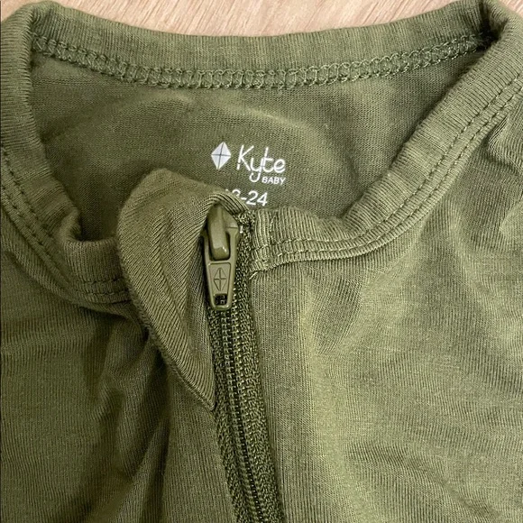 Kyte BABY Forest Green Kids Footie - Picture 4 of 6